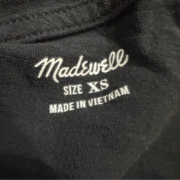 Set of Two Madewell Women’s Black and Blue Scoop Shirts Size XS - Picture 7 of 13